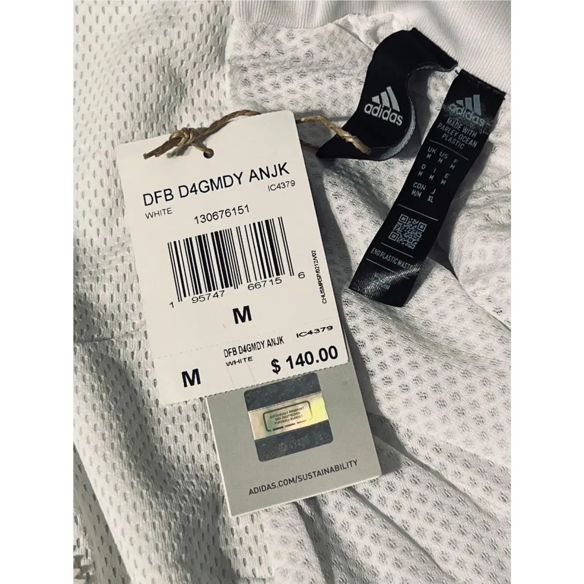 Adidas clothing - Adidas Germany Anthem Training Jacket - IC4379 - White & Black & Multi Color (UPC: 195747667156) 6