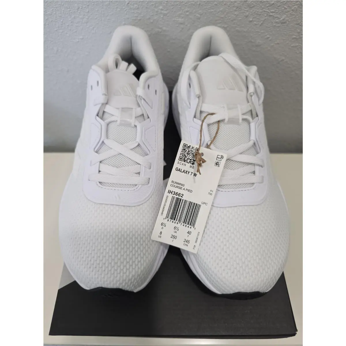 Galaxy 7 Women`s White Sneakers Running Shoes Size 8 Ortholite Cloudfoam by Adidas