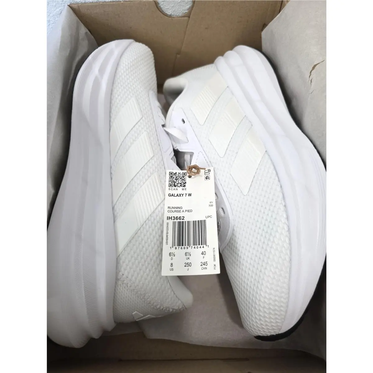 Adidas shoes - adidas Galaxy 7 - Galaxy - IH3662 - White (UPC: 197609740441) 6