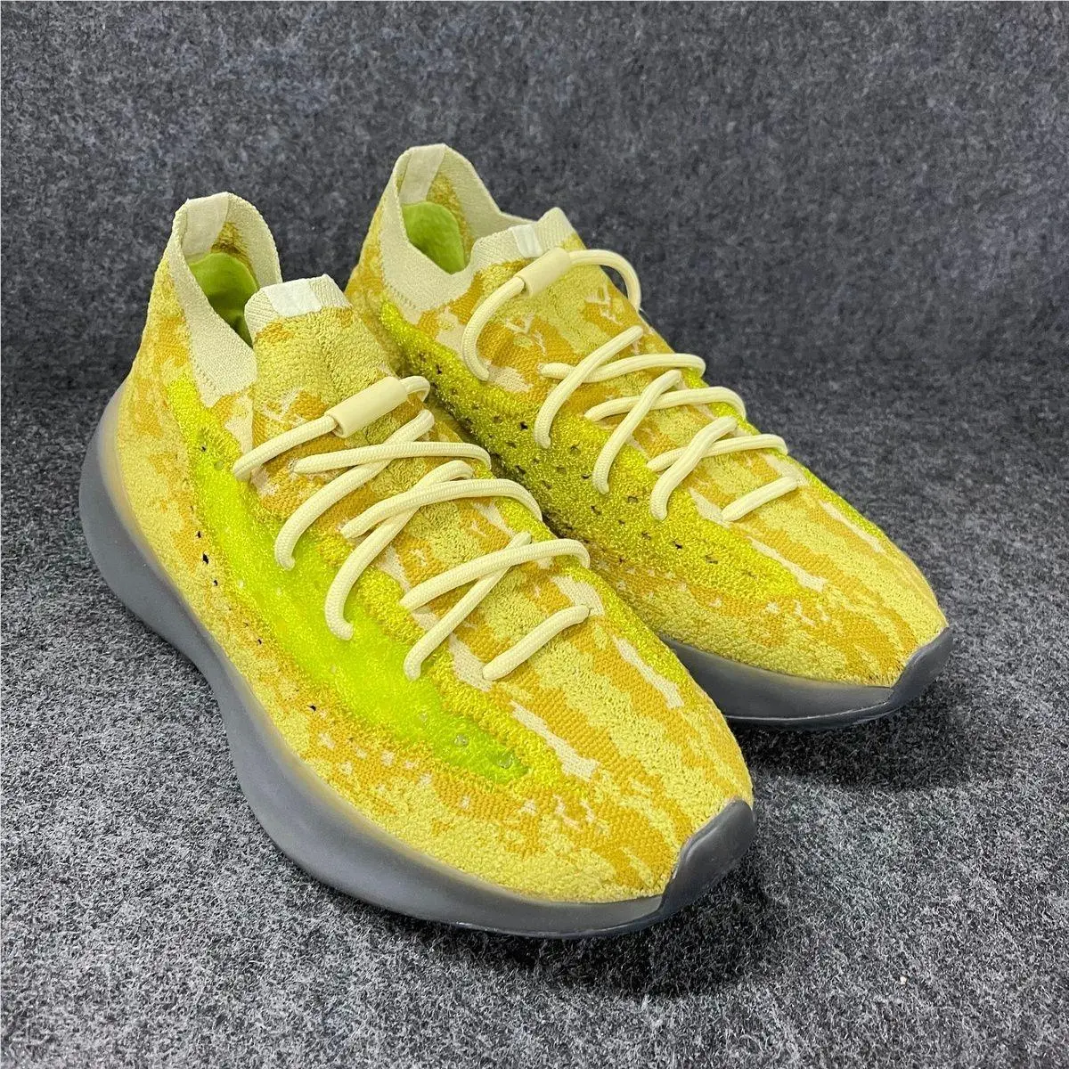 Yeezy Boost 380 Sneaker Men`s Size US 9 Hylte Glow FZ4994 by Adidas