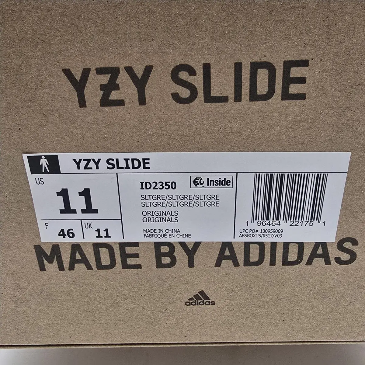 Adidas shoes - adidas YZY Slide - YZY Slide - ID2350 - Gray 6