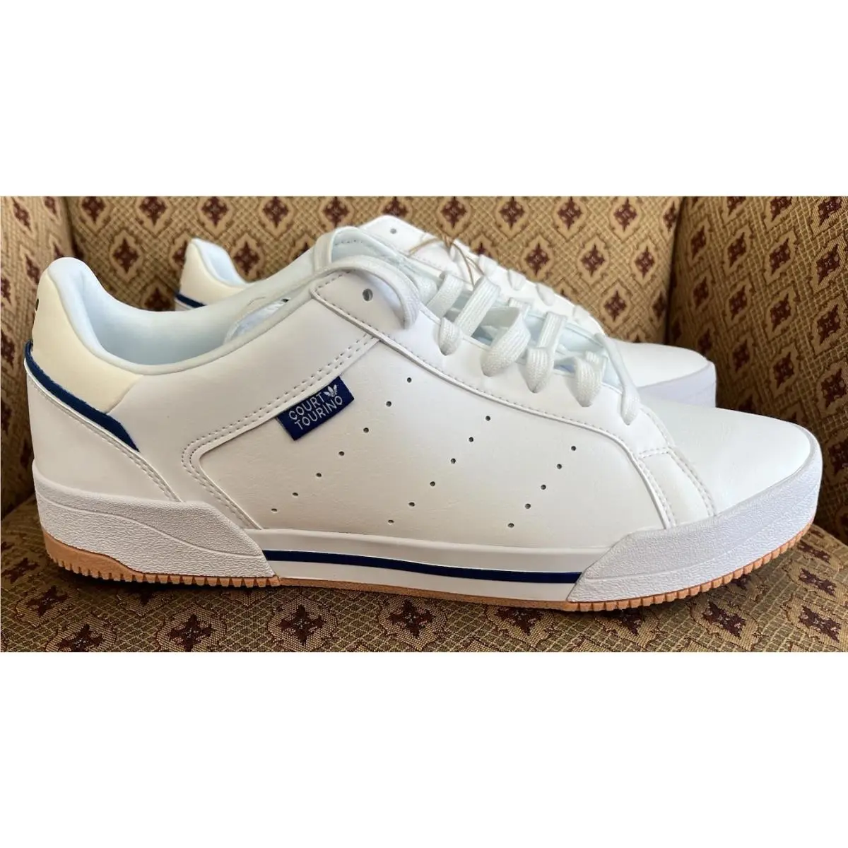 Adidas Trainers Court Tourino GX4379 Shoes Size 12New White Casual