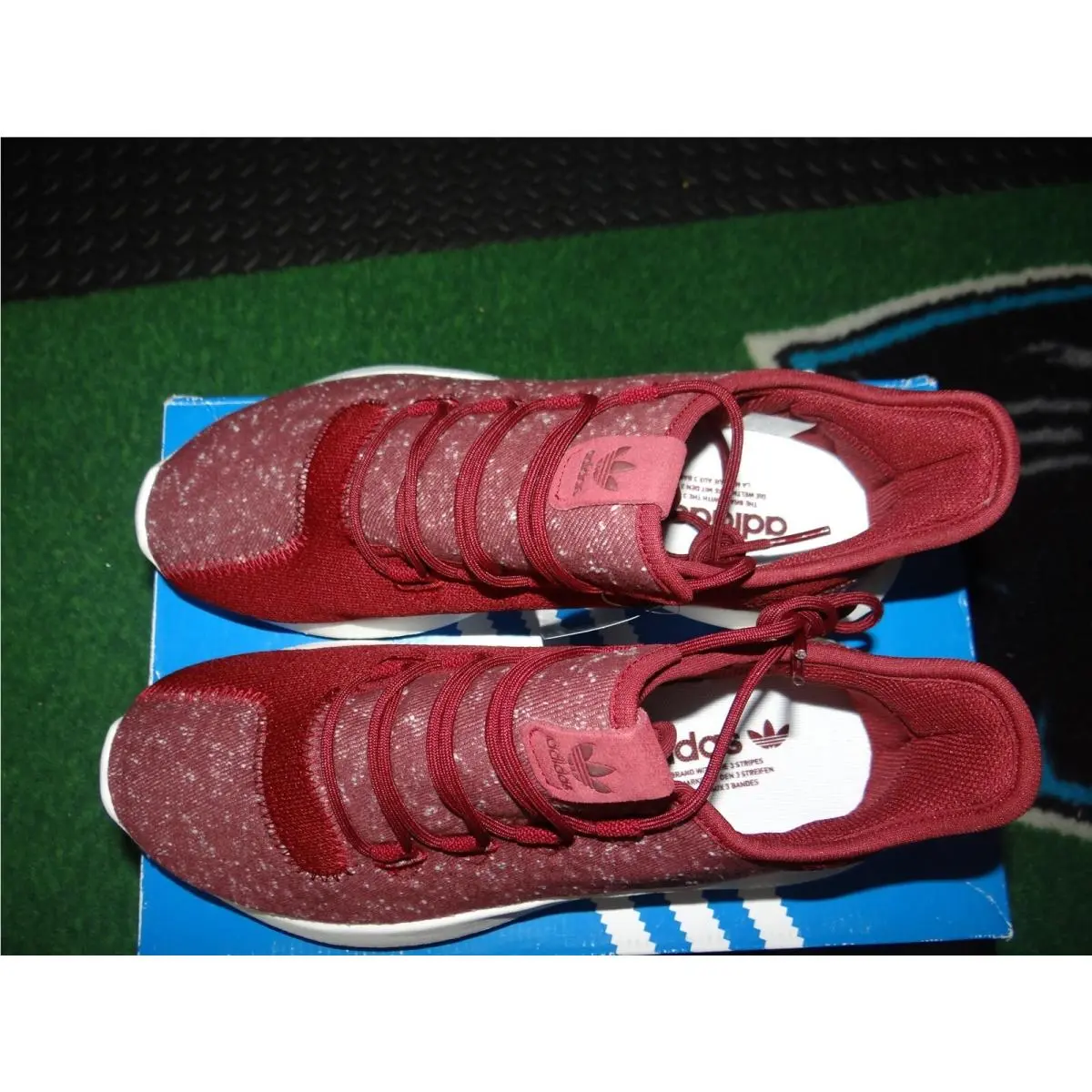 Adidas Tubular Shadow Burgundy Size 9