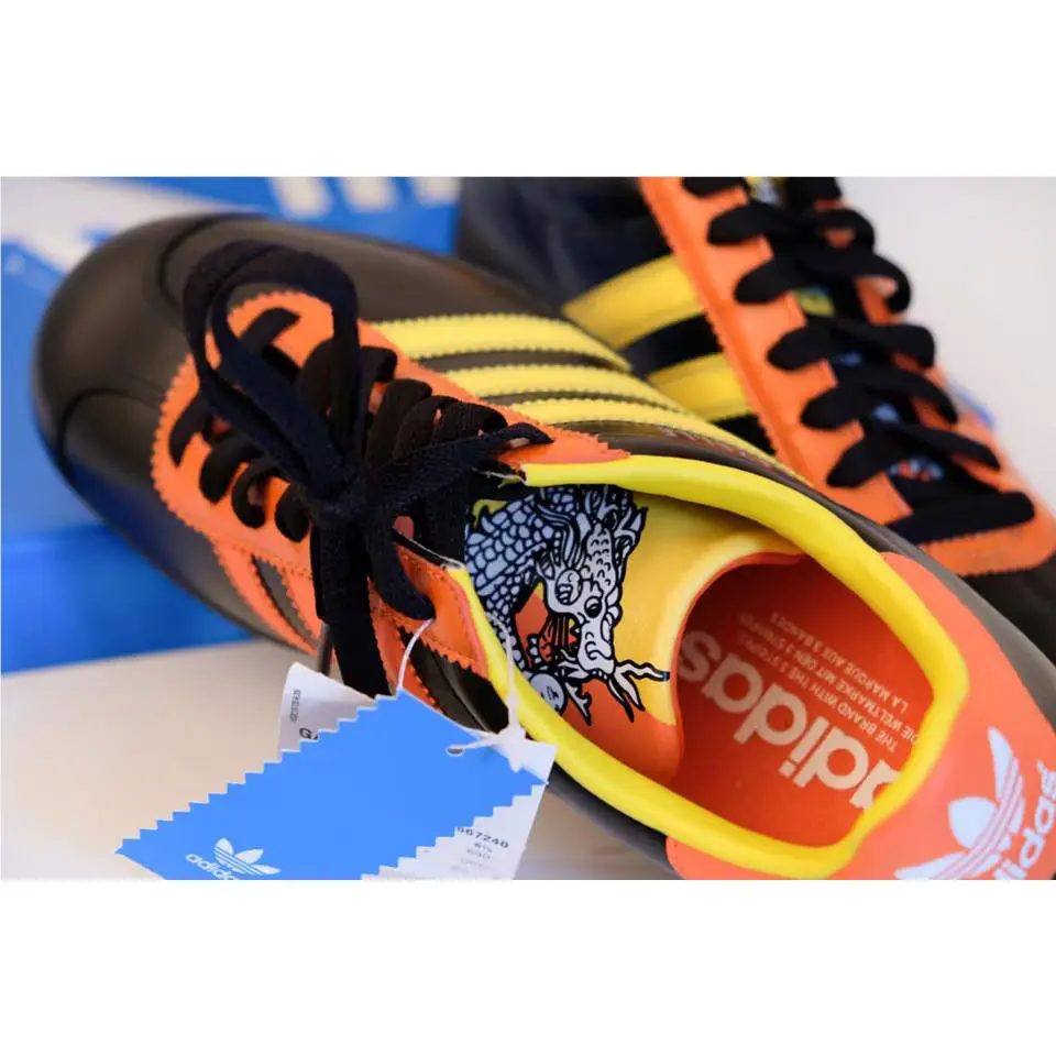 Adidas shoes - ADIDAS GAZELLE II DRAGON - GAZELLE DRAGON - BLACK/ORANGE/YELLOW - U50 - 667240 7