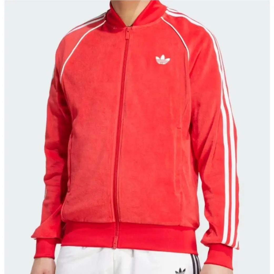 Adidas Sst Velour Red Tracksuit Large Jacket Medium Pants Santa Claus Christmas
