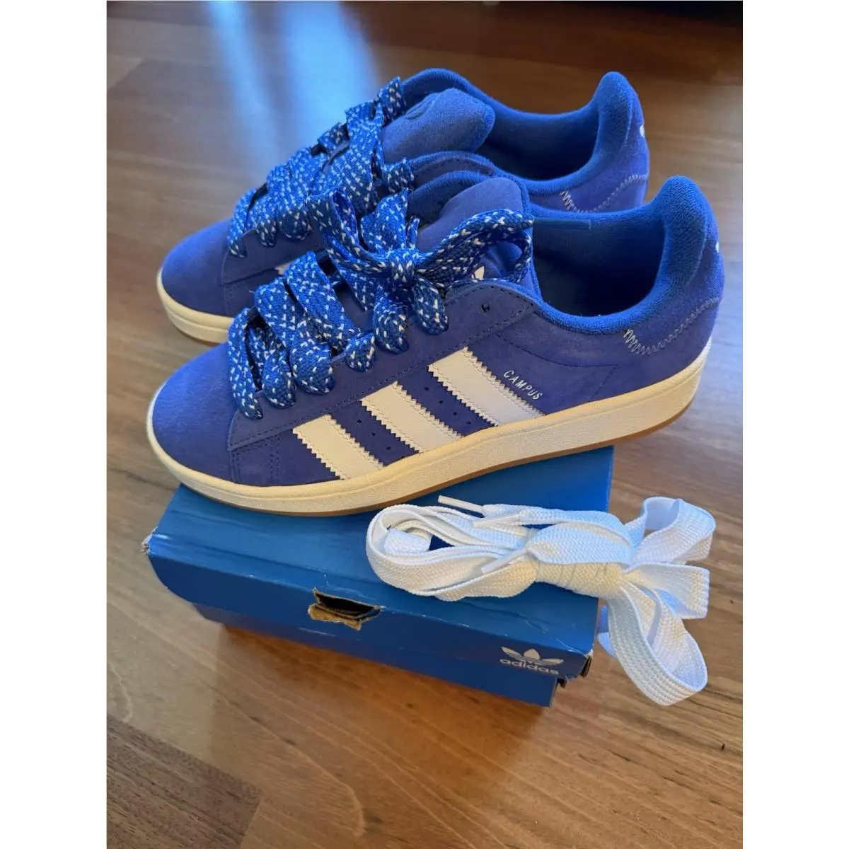 Adidas Campus 00s Blue White Sneakers Size 8.5 Women’s IF9615