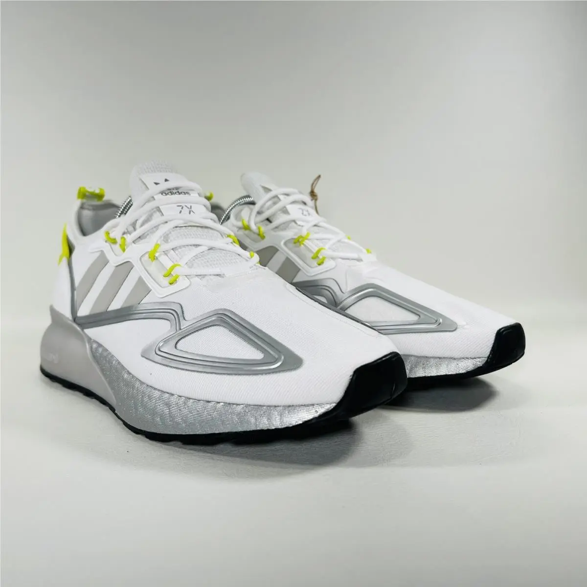 Adidas shoes - adidas ZX 2K Boost - Boost - H06577 - Cloud White / Grey One / Acid Yellow 7