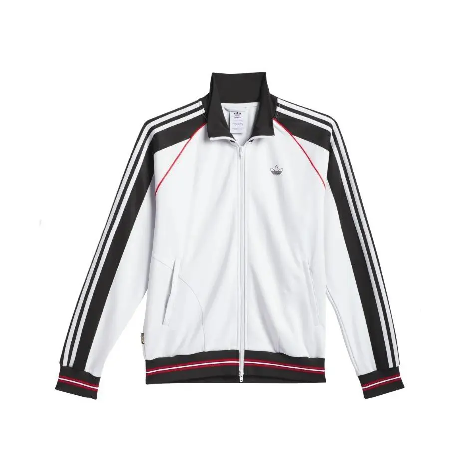 Adidas Unisex Tyshawn Track Jacket - JP1167 - White/black - Size Medium