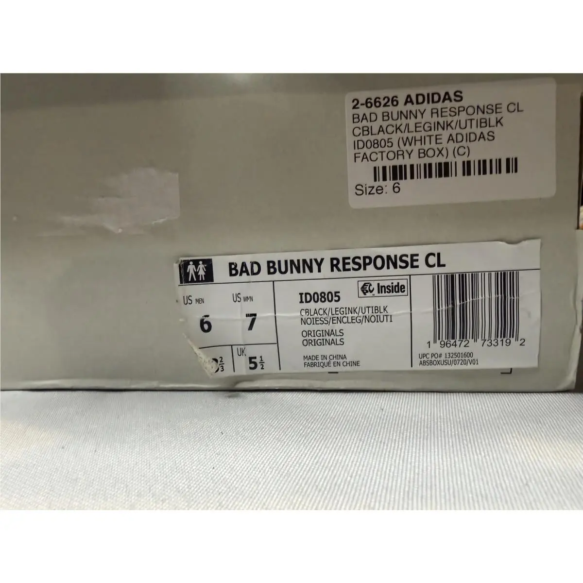 Adidas shoes - Bad Bunny x adidas Response CL - ID0805 - Black 1
