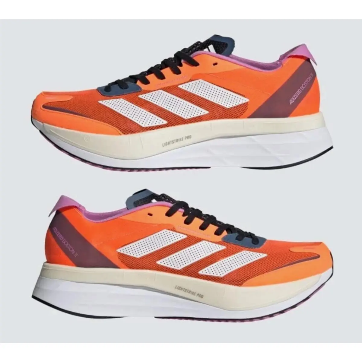 Adidas Mens Adizero GX6652 Boston 11 Running Shoes US 7.5 Solar Orange