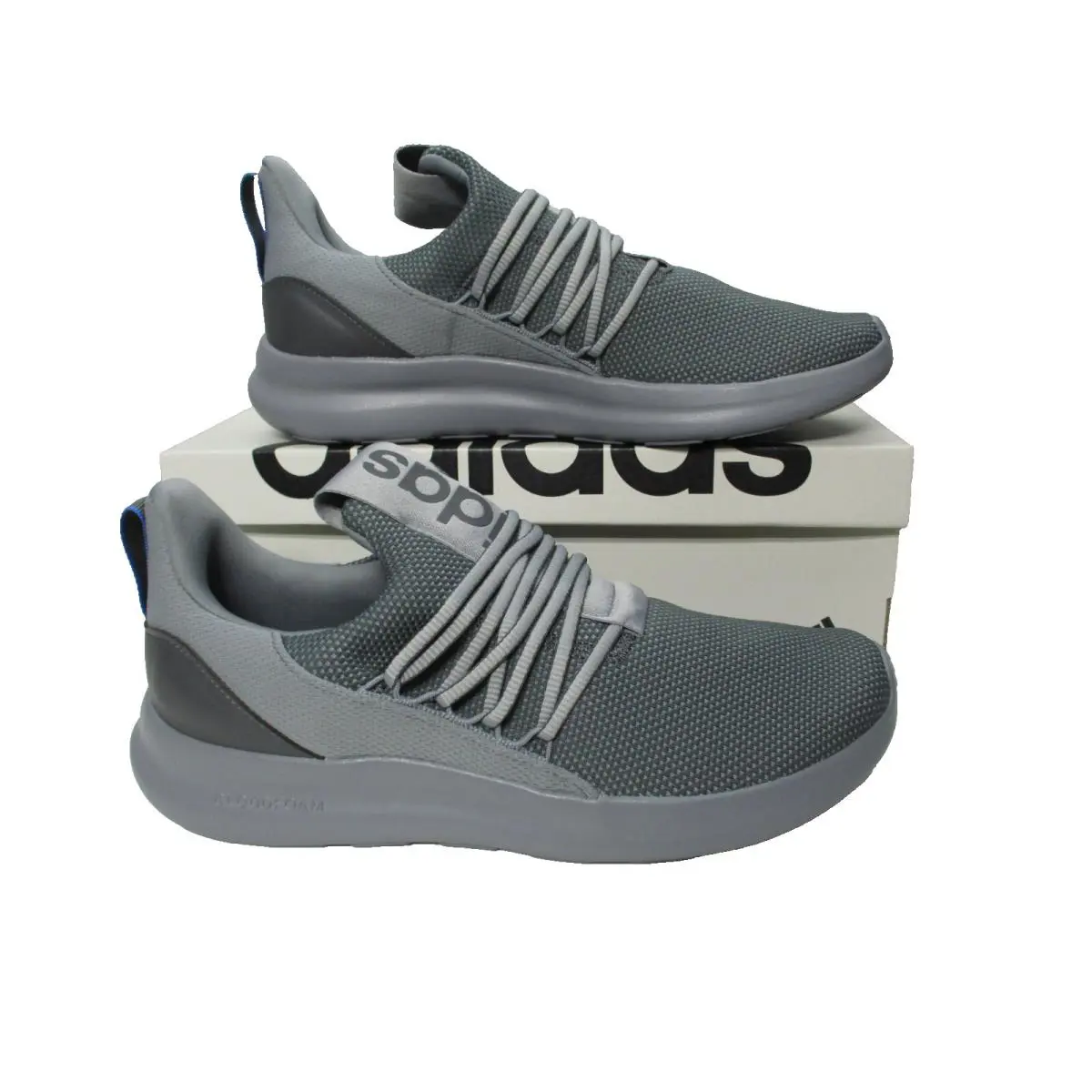 Adidas Lite Racer Adapt 7.0 Slip On Running Shoes Mens Sz 10.5 Gray