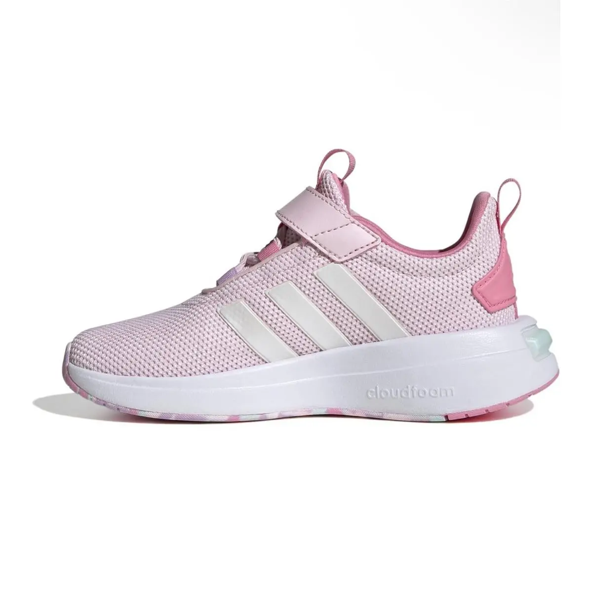 Adidas Racer TR23 Kids Sneakers Size 5.5 Running Shoes Hook Loop Cloudfoam Mesh
