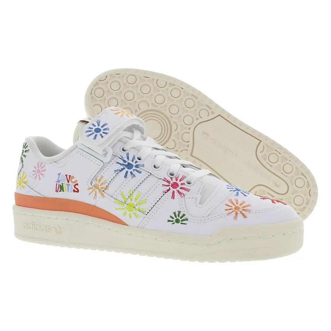 Adidas Forum Low Pride Mens Shoes Size 12.5 Color: Cloud White/true Pink/off