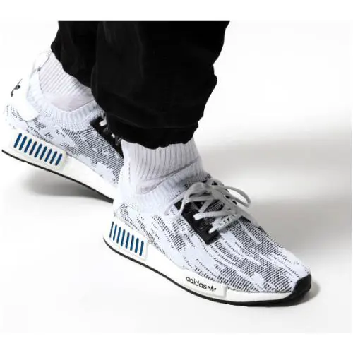 Adidas shoes - adidas NMD R1 - NMD - FY2457 - White/ Black / Blue 0
