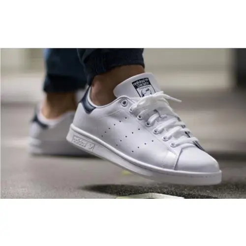 Adidas Stan Smith Low Unisex Men Size 8 = Women Size 9.5 Shoes White/d. Blue