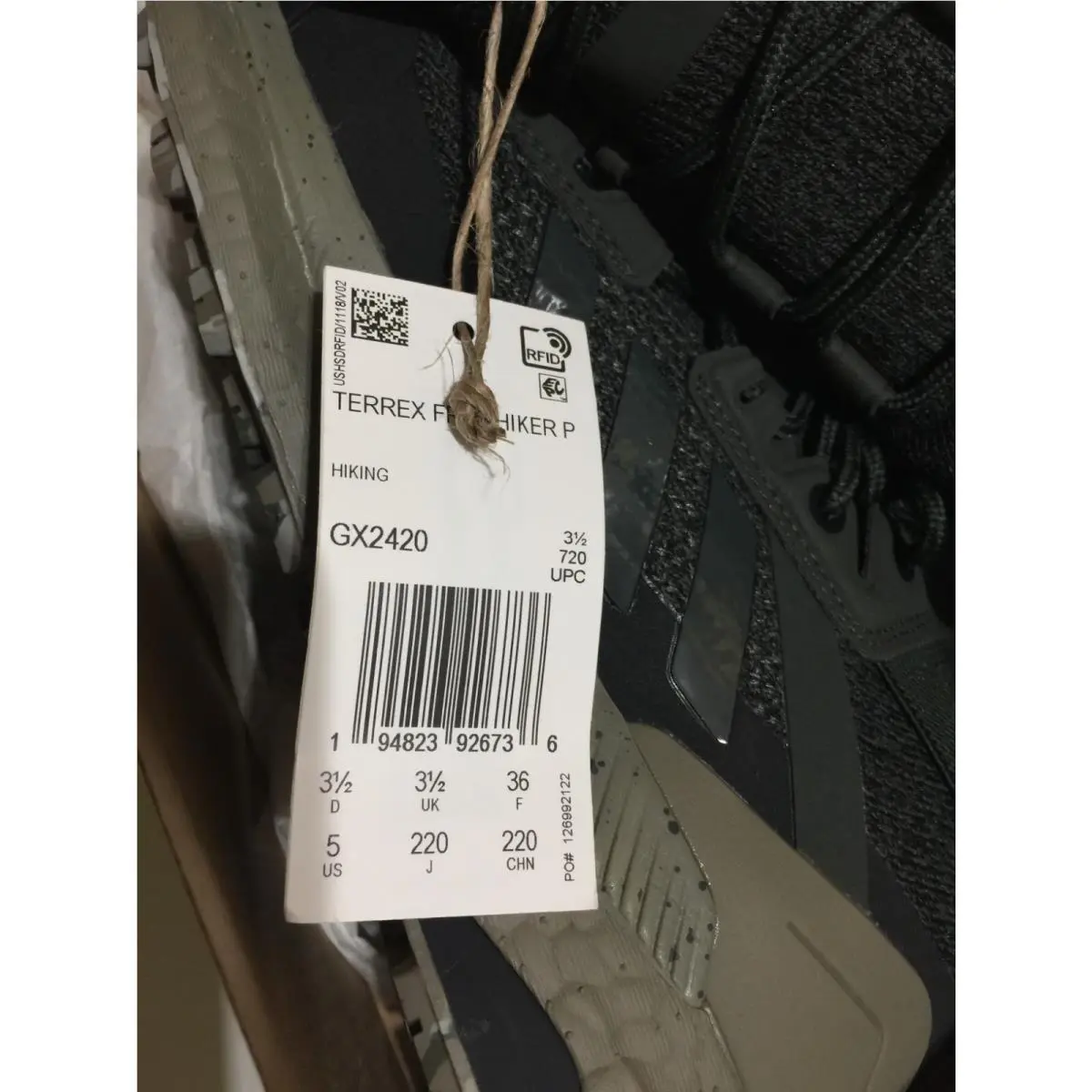 Adidas shoes - adidas TERREX Free Hiker - TERREX Free Hiker - GX2420 - Black, Grey (UPC: 194823926712) 1