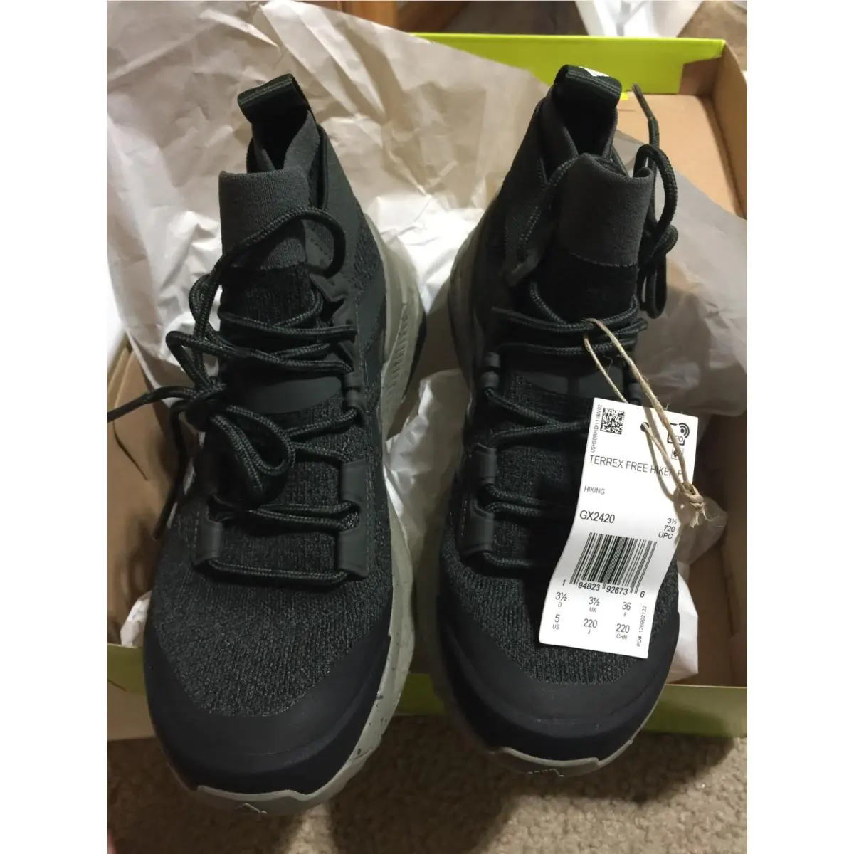 Adidas shoes - adidas TERREX Free Hiker - TERREX Free Hiker - GX2420 - Black, Grey (UPC: 194823926712) 6