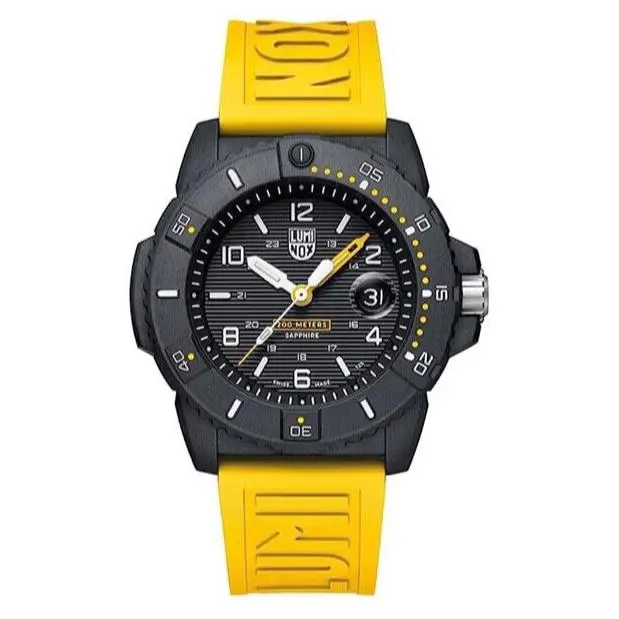 Luminox Navy Seal XS.3601.GF 44 mm Carbonox Yellow Rubber Quartz Men`s Watch