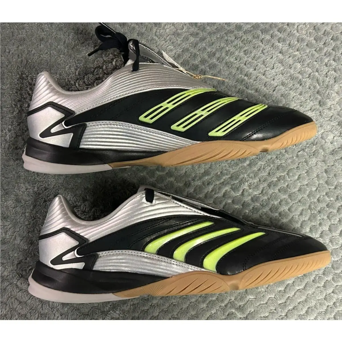 Adidas shoes - adidas Predator Sala - Predator Sala - JQ3917 - Black/Signal Green/Silver Metallic, Manufacturer: Core Black/Signal Green/Silver Metallic 5