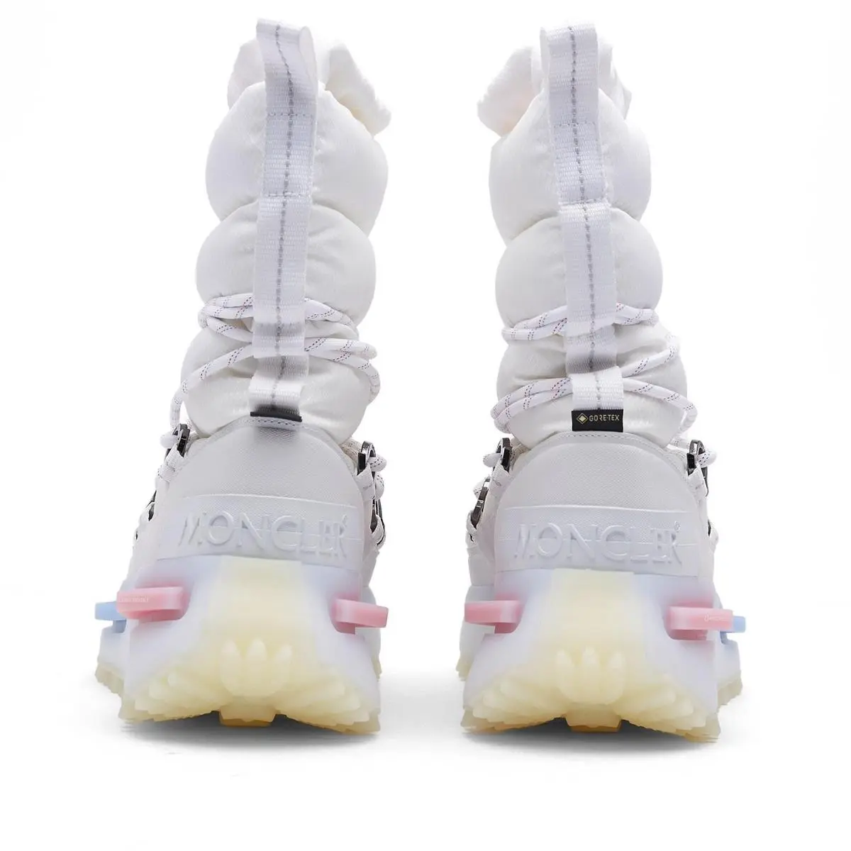 Adidas x Moncler Goretex Triple White Winter Boots Shoes Nmd Boost Top Size 9UK