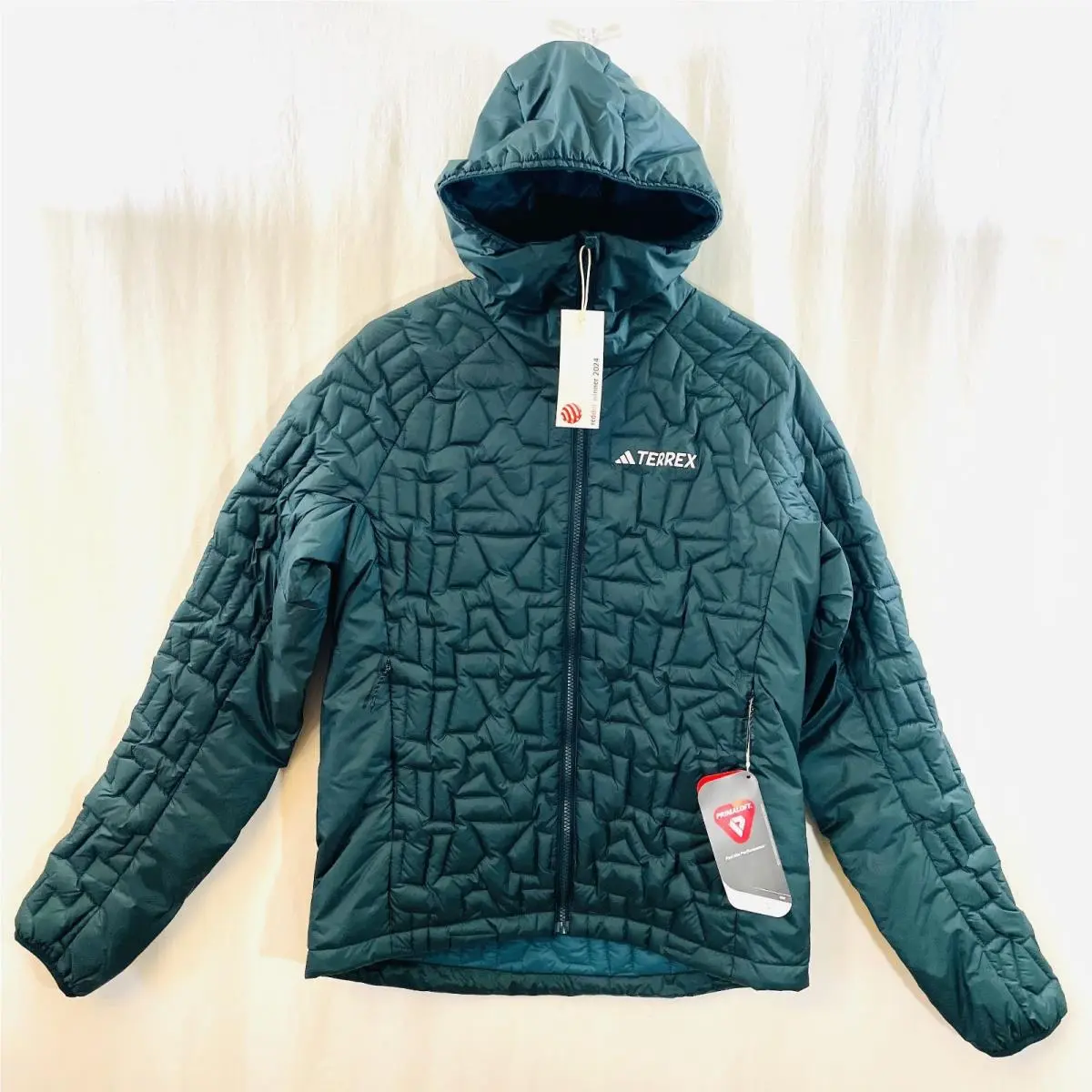 Adidas Terrex Xperior Primaloft Fill Insulated Hooded Jacket JL9744 Small