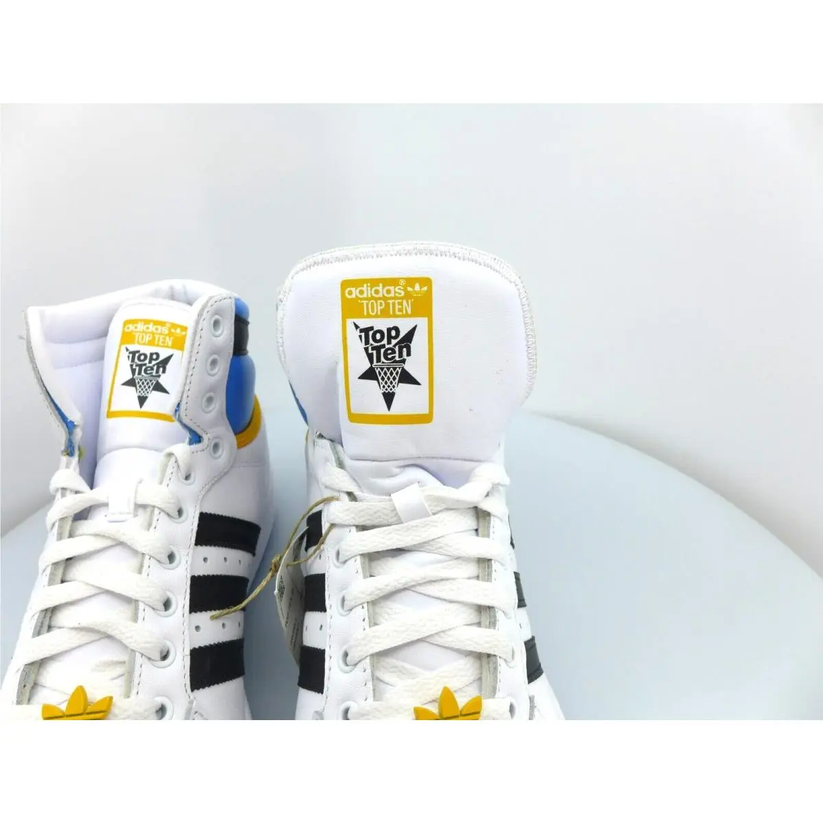 Adidas shoes - Top Ten HI - Top Ten - FZ5887 - White Black Blue Yellow 4