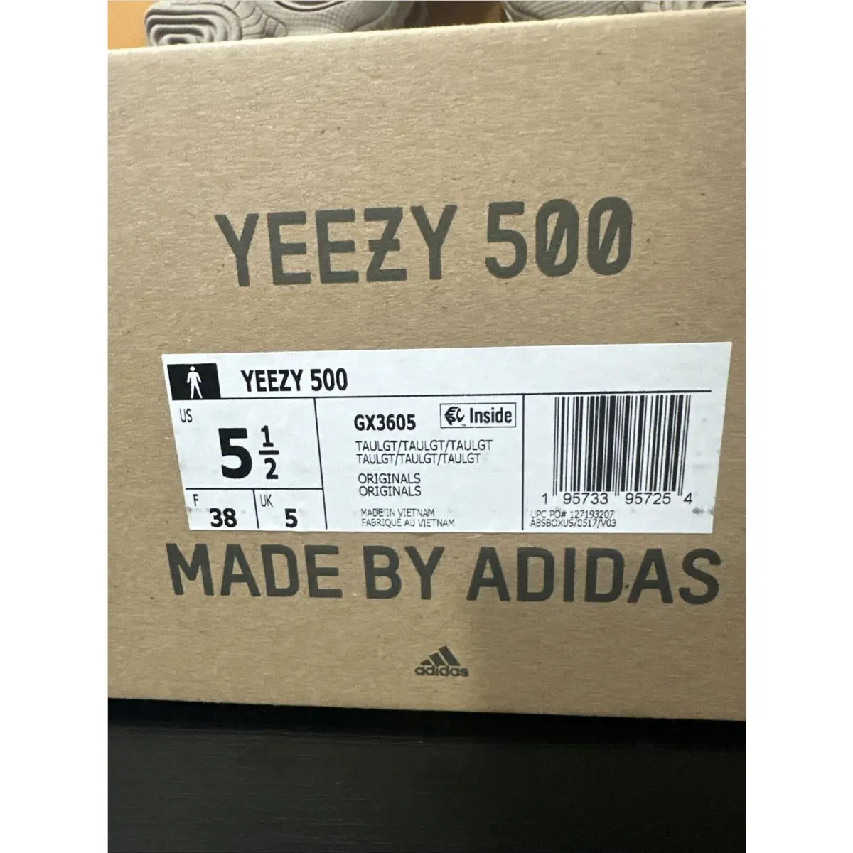 Adidas shoes - adidas Yeezy 500 - Yeezy - GX3605 - Brown (UPC: 0195733957247) 5