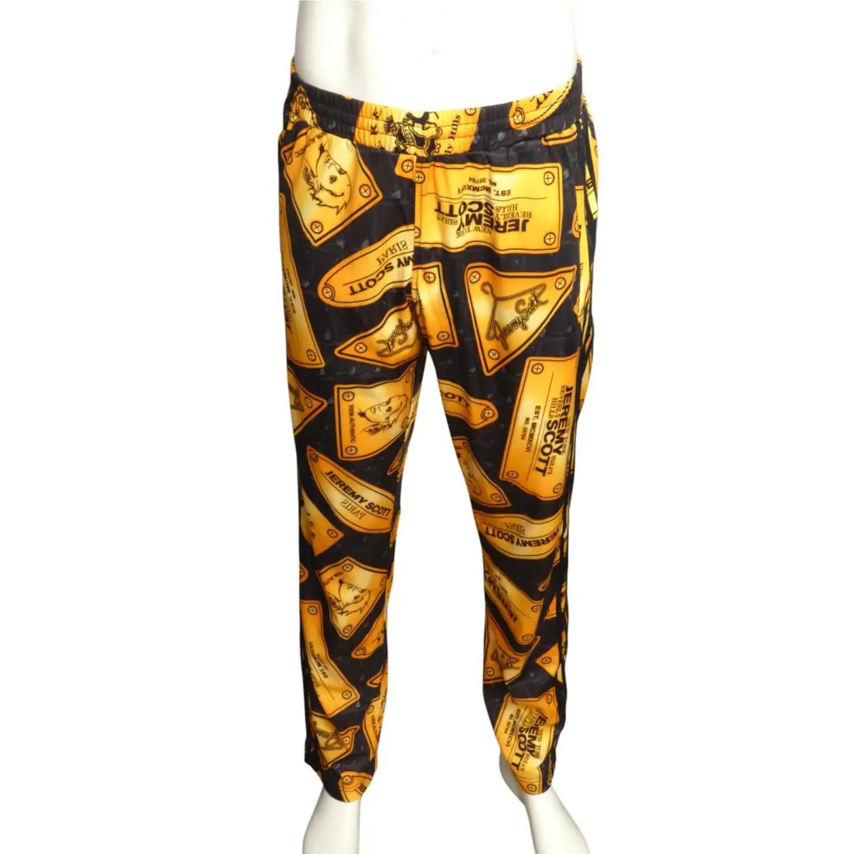 Jeremy Scott X Adidas- Graphic Print Joggers Size Medium