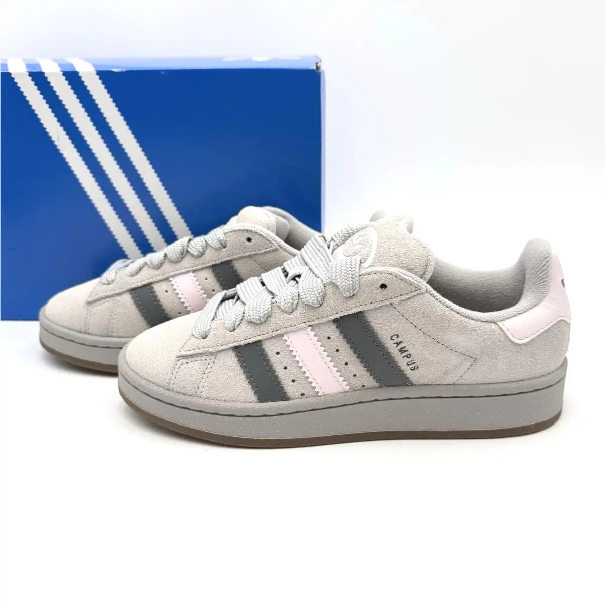 Adidas Originals Campus 00s Sneakers JS0054 Gray Pink Size 5Y Youth / 6 Women`s