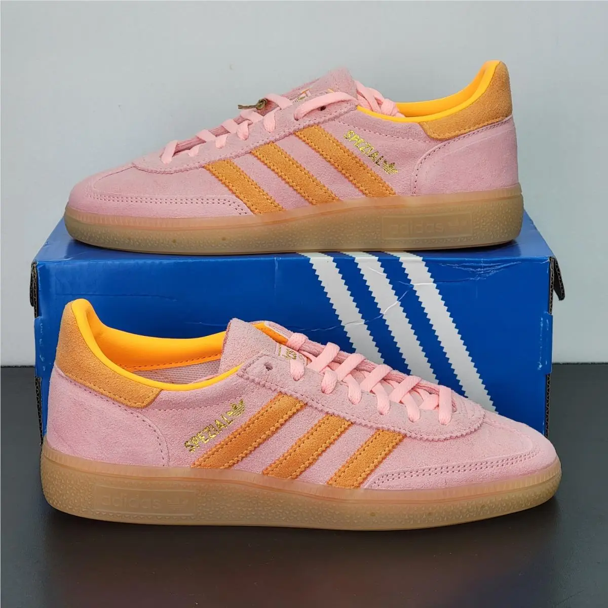 Adidas Handball Spezial Women`s Size 5.5 Athletic Shoes Pink Casual Sneakers