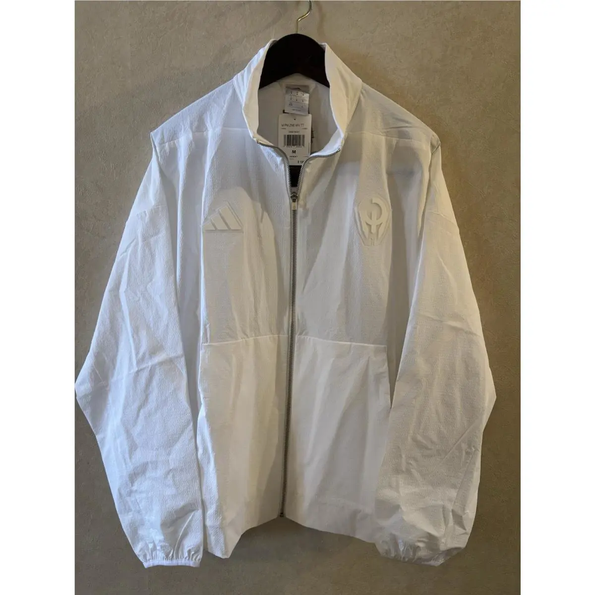Adidas Jacket Mens Medium White Patrick Mahomes Lightweight Full Zip