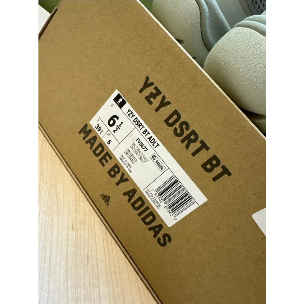 Adidas shoes - adidas Yeezy Desert Boot - Yeezy Desert Boot - FV5677 - Salt/Salt/Salt 1