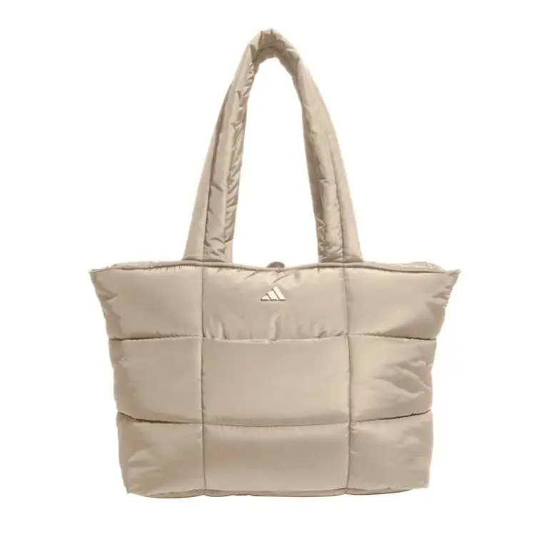 Adidas Tote Cream Quilted All Me Pockets Comfortable Soft Contemporary Versatile