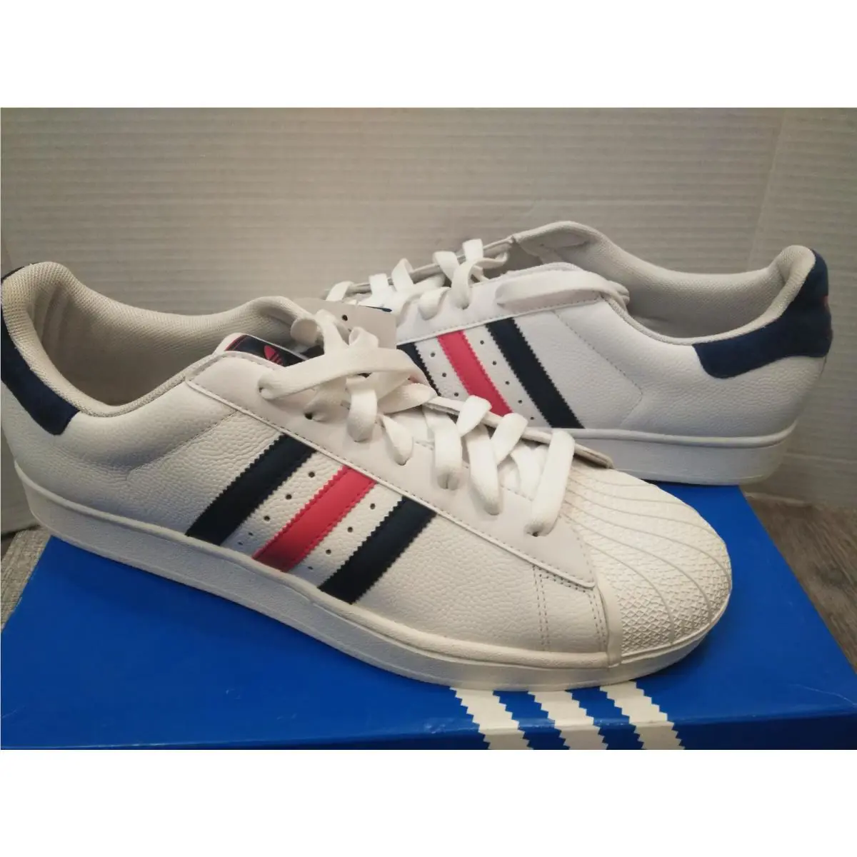 N.o.s. Adidas Superstar II Red White Blue SZ-14 G16313 / 2009 Release W/box