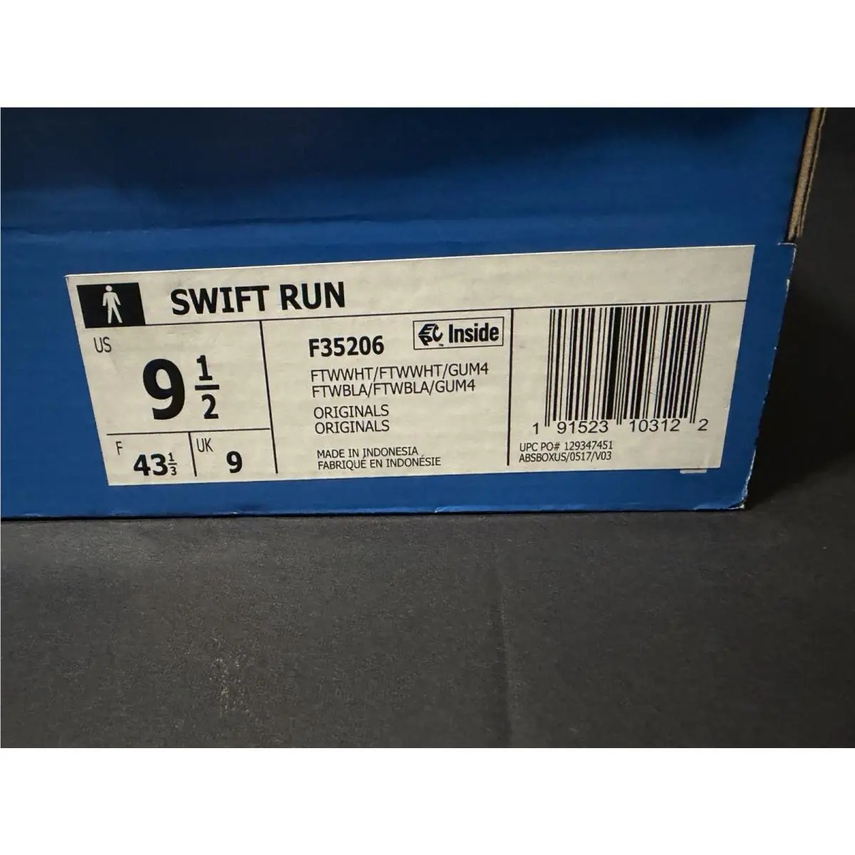 Adidas shoes - Swift Run - Swift Run - F35206 - White/Gum4 (UPC: 0191523103122) 7