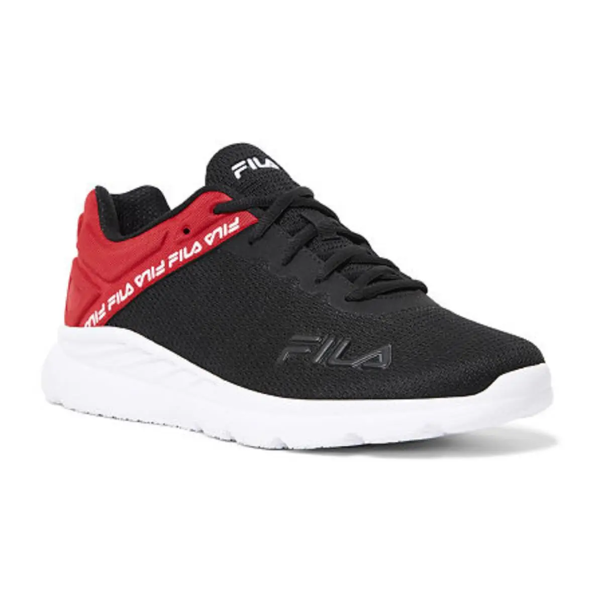 Fila Lightspin 1RM02006-014 Sneakers Men`s US 11 Black Red Running Shoes NIN1206