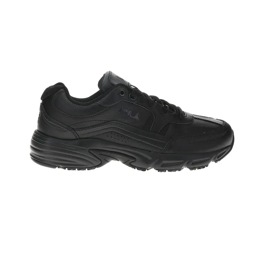 Fila Memory Workshift Wide Slip Resistant Soft Toe Work Mens Black 1SGW0002-00