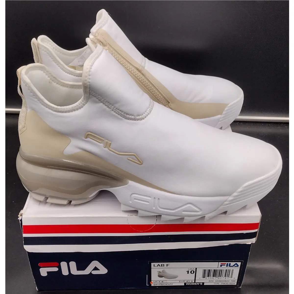 Fila shoes - 5XM00822166 - 5XM00822-166 - White/Tan 0