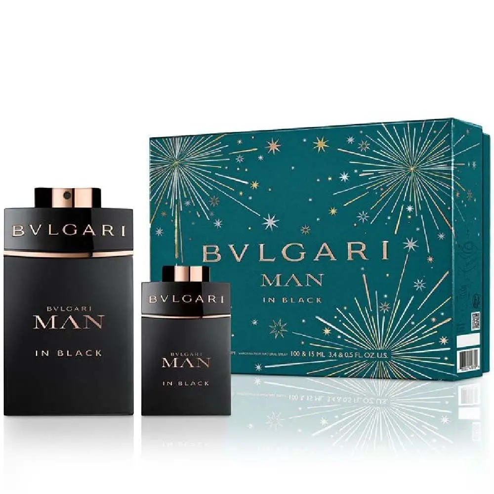 Bvlgari Man in Black Eau de Parfum Spray Duo Set 2.0 oz Mens Colo