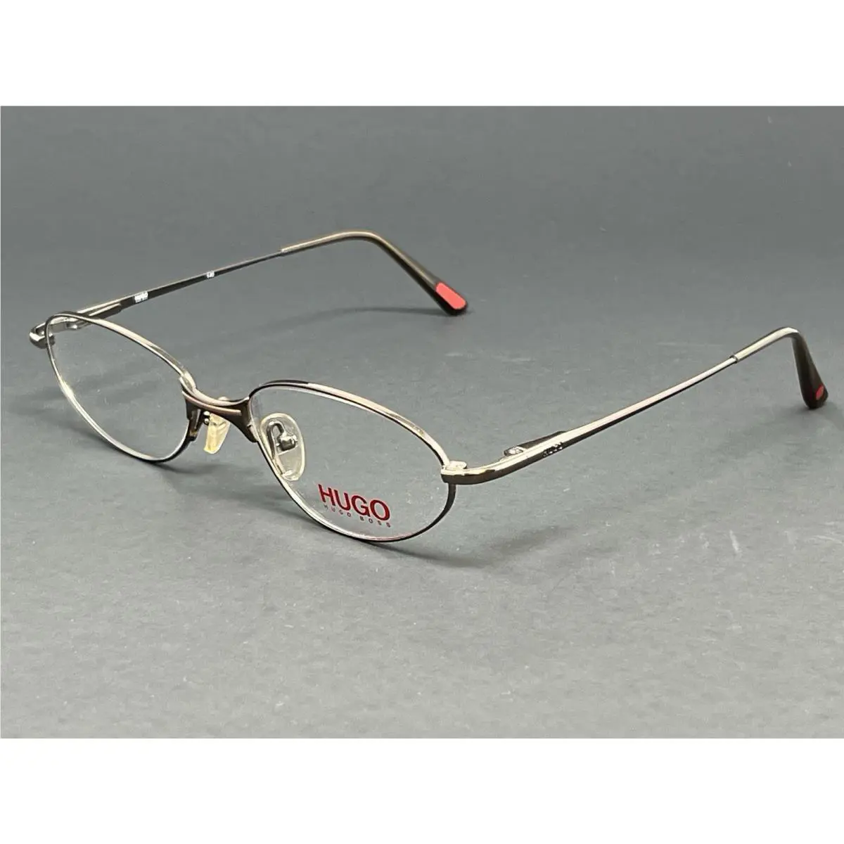 Vintage Hugo Boss Women`s Eyeglasses HG15536-BR Brown 53mm Oval Metal Frame