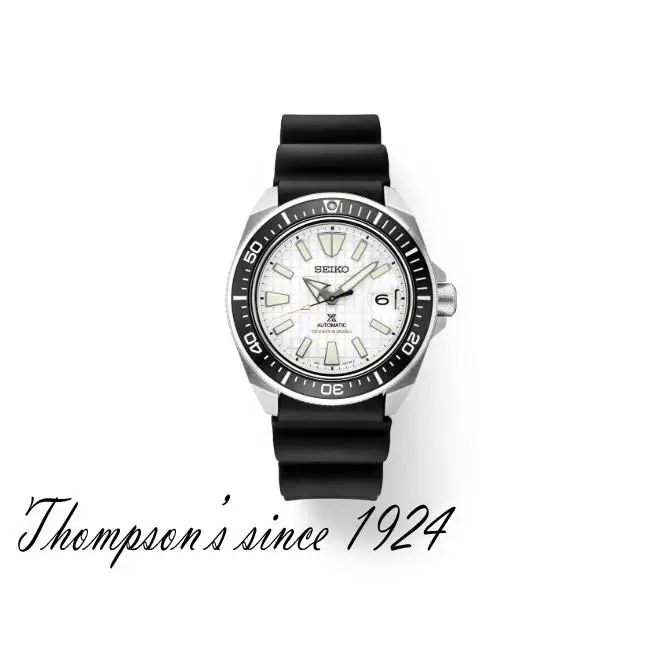 Seiko Prospex Automatic Diver SRPE37 White Dial 200M Water Resistance - Dial: White