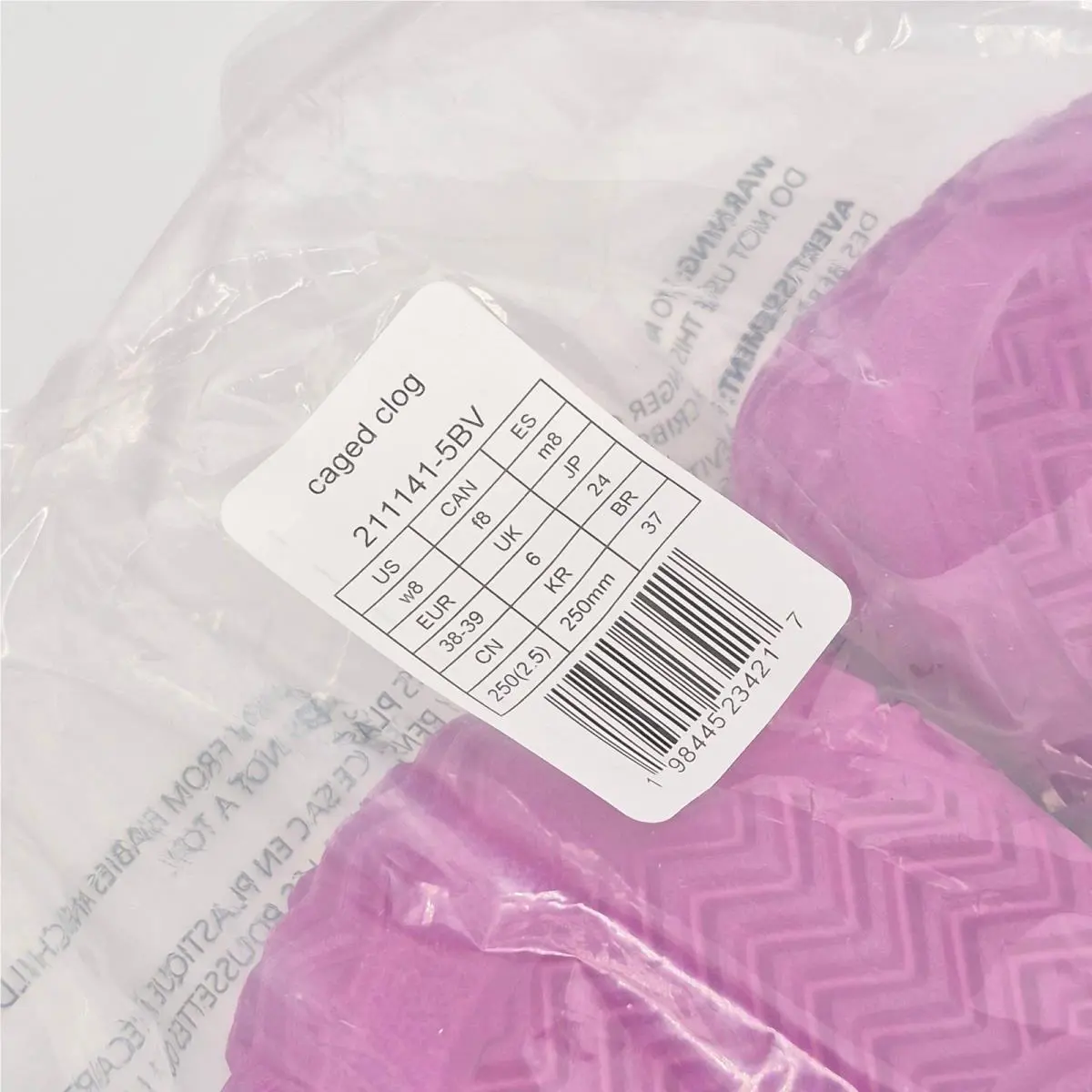 Crocs shoes - Purple (UPC: 198445234217) 1