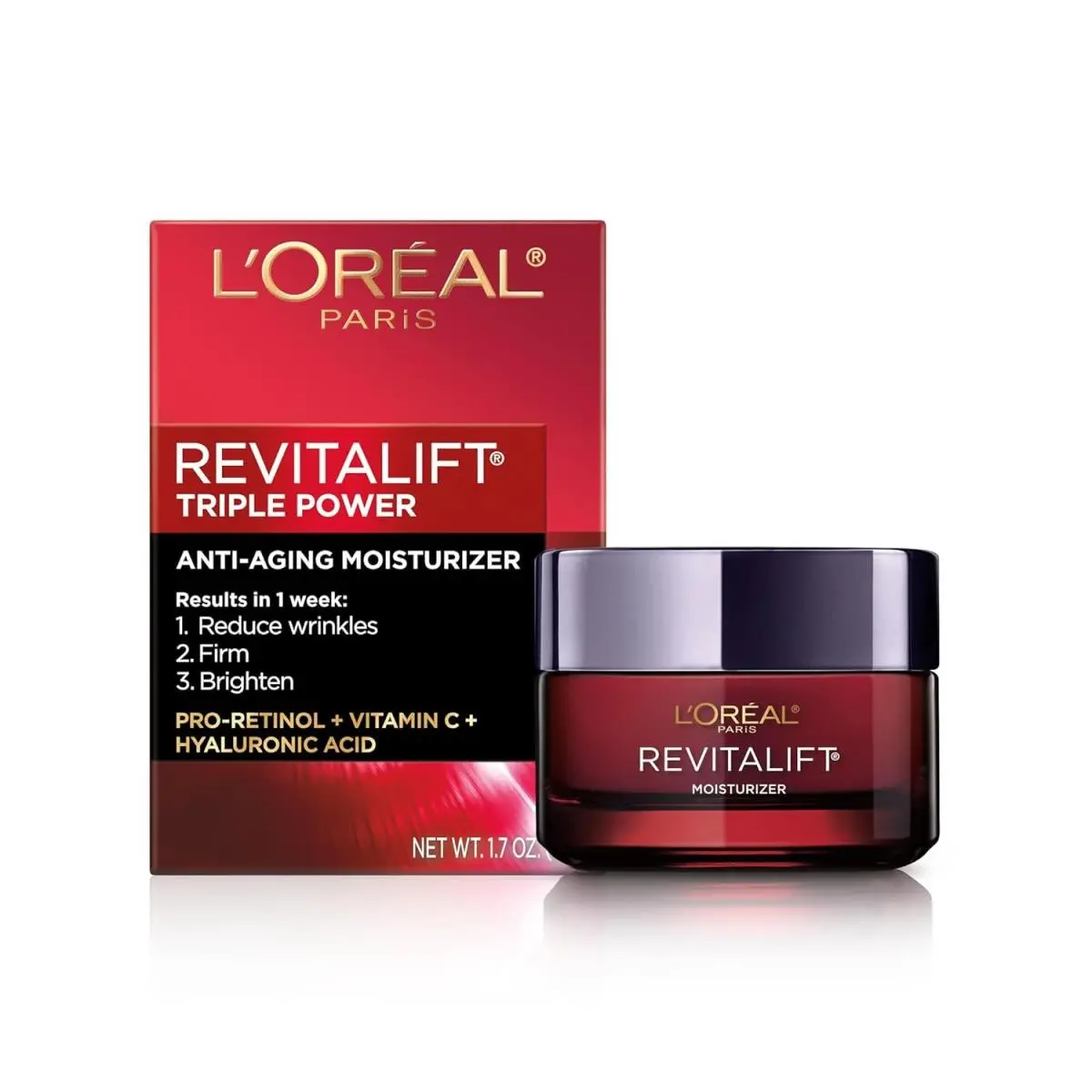 L`oreal Paris Revitalift Triple Power Anti-aging Face Moisturizer Reduce Wrinkle Fragranced by L'Oréal