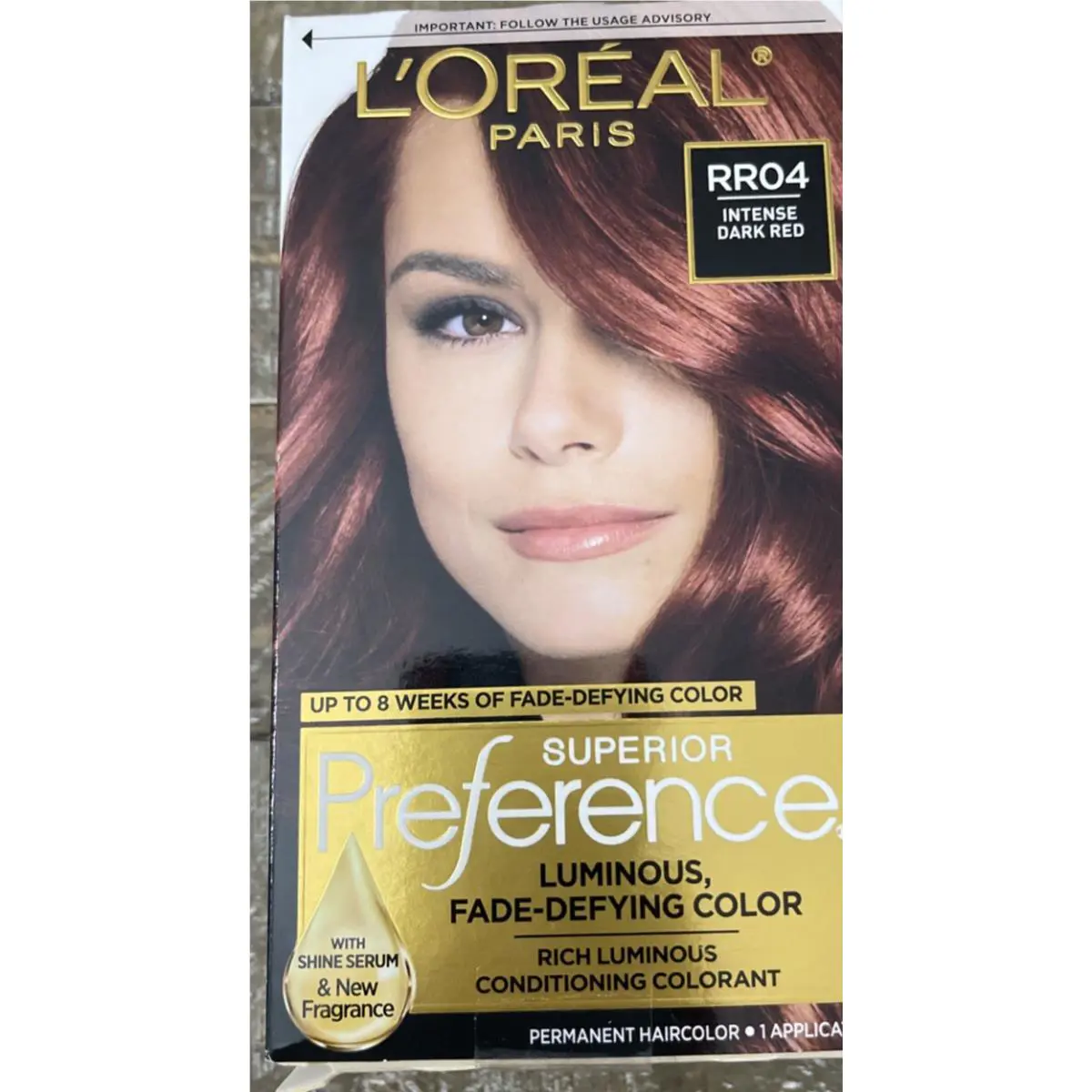 L`oreal Superior Preference Luminous Color RR04 Intense Dark Red