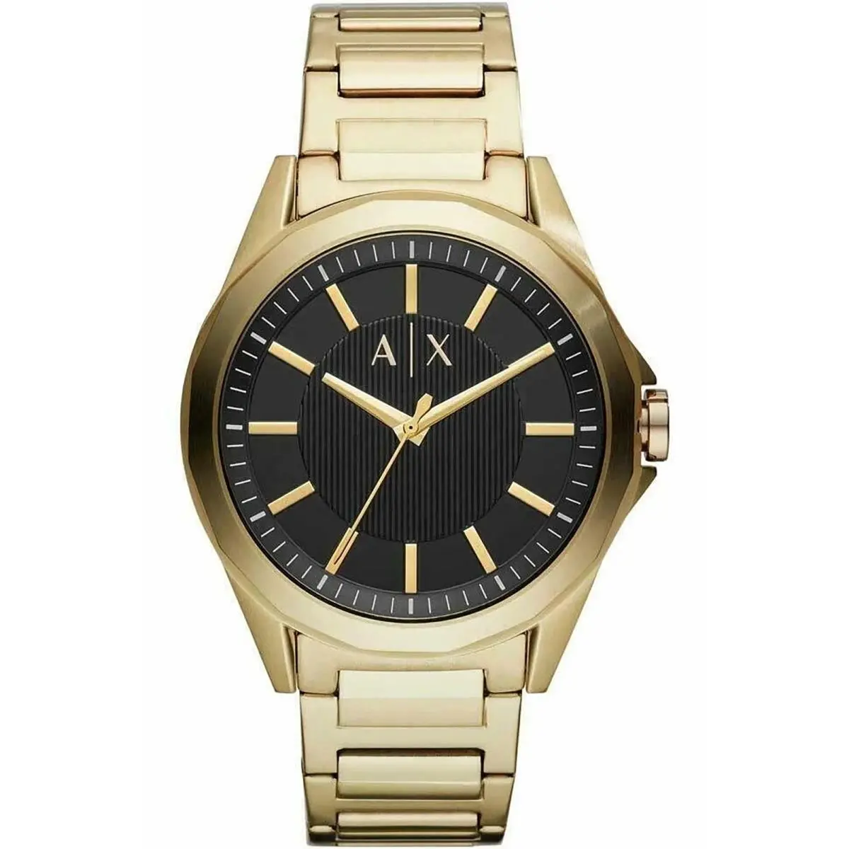 AX2619 44mm Men Casual Stainless Gold-tone Gold Dial 50m by Armani Exchange