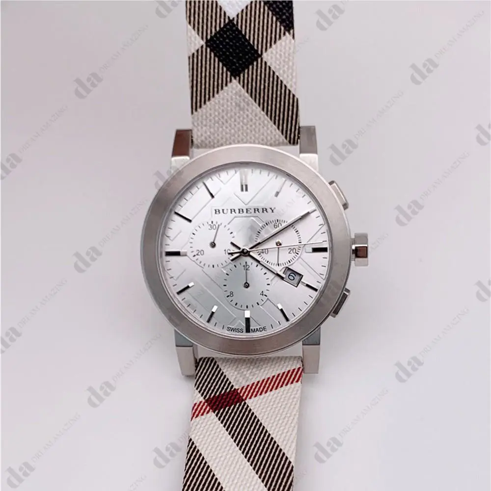 Burberry BU9357 Nova with Chronograph and Leather Strap Men`s Watch