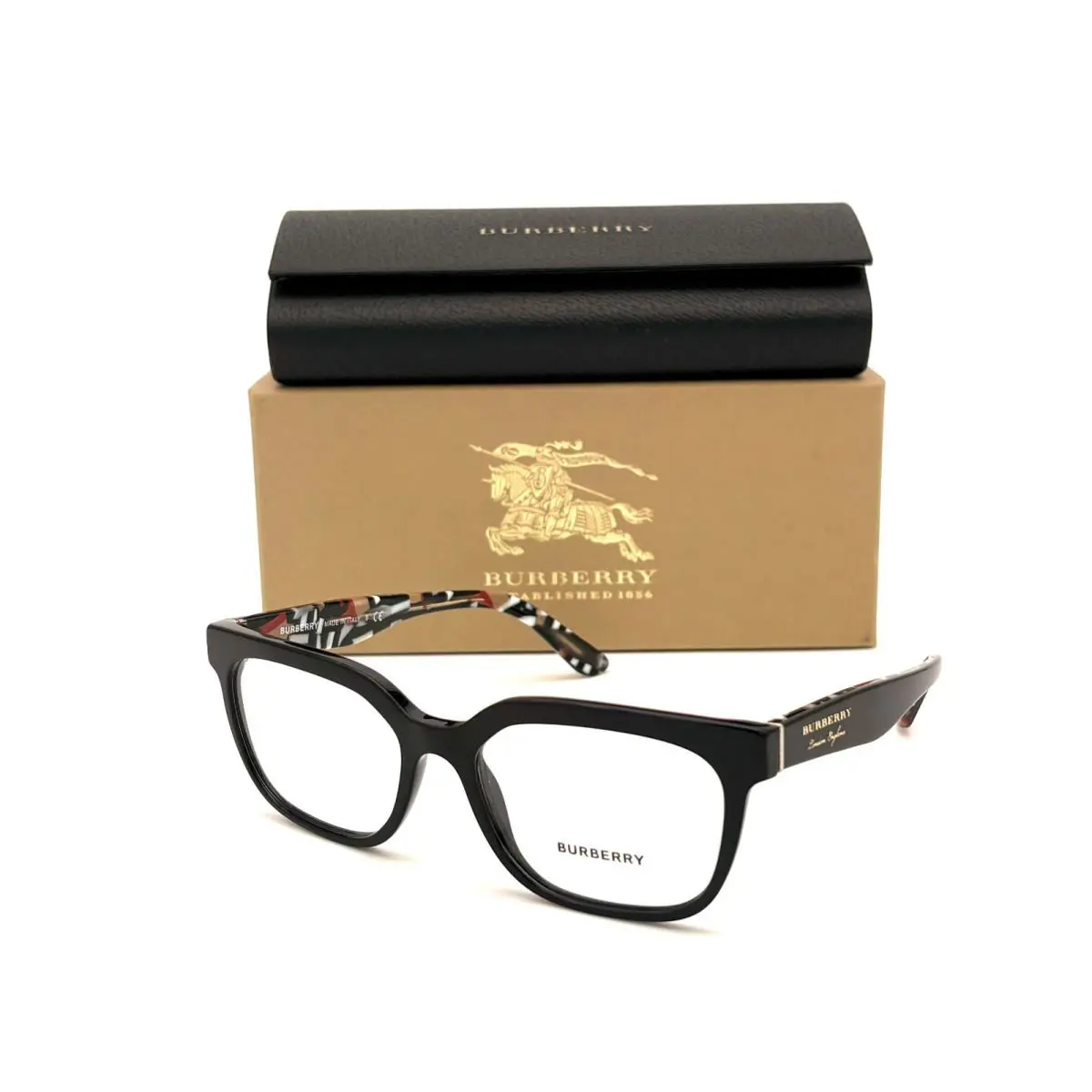 Burberry BE2277 3735 Black / Clear Lens 53mm Eyeglasses