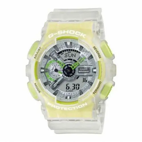 Casio G-shock Watch GA-110LS-7APRE Men`s Multicolor Anadigi Round Face Skeleton
