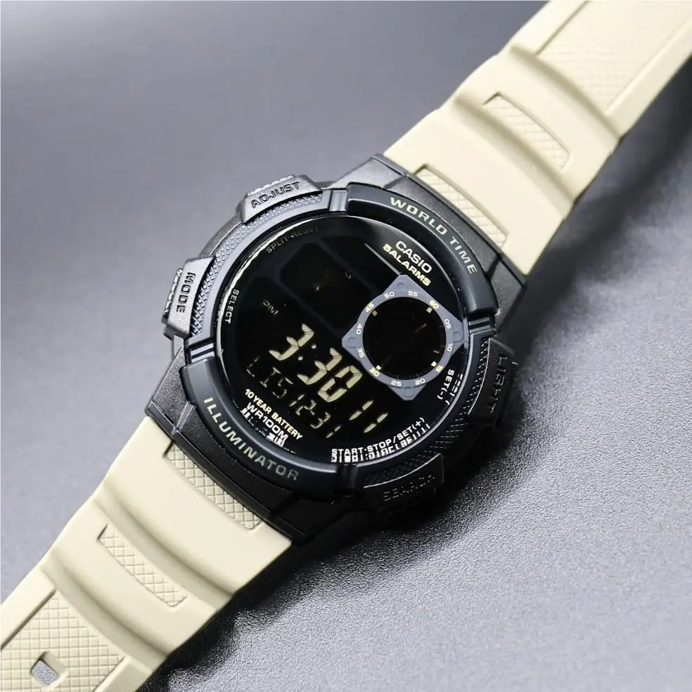 Casio AE1000W World Time Watch. Negative Display. Hydromod Watch - Mod