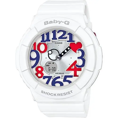 Casio Baby-g Neon Illuminator Shock Resistant Ladies Watch BGA-130TR-7B